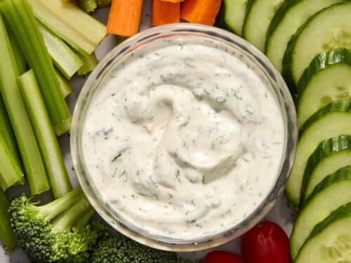 can you mix ranch dressing and sour cream Easy Ranch Veggie Dip Recipe